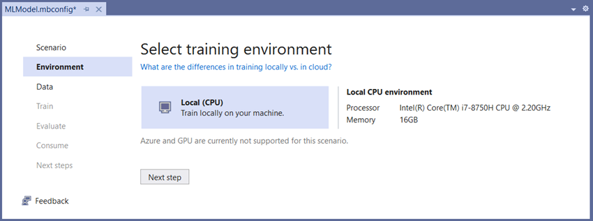 Sentiment analysis in an ASP.NET web application with ML.NET